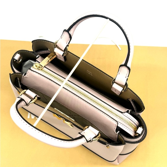 Michael Kors Reed Small Satchel Crossbody Bag Powder Blush - Picture 7 of 12